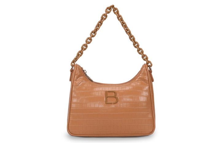 Lucky Bees Bandolera Croco Tan Lucky Bees Bandolera Croco Tan